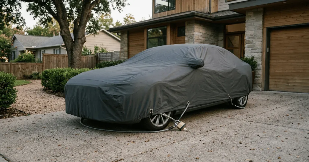 car cover grommet cable lock