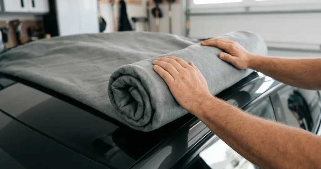 car cover rolling technique