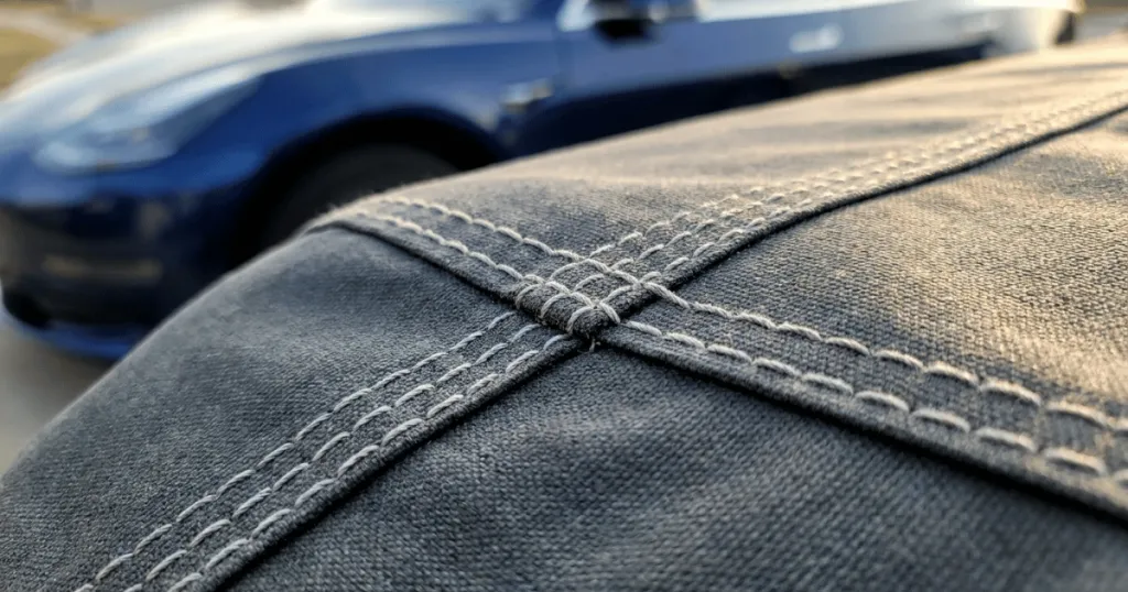 car cover seam quality