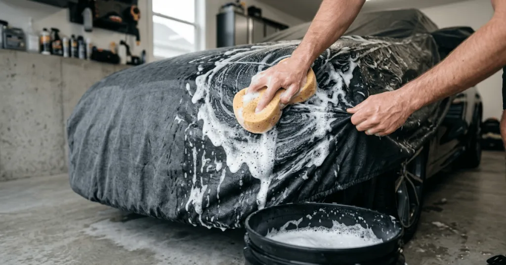 hand wash car cover