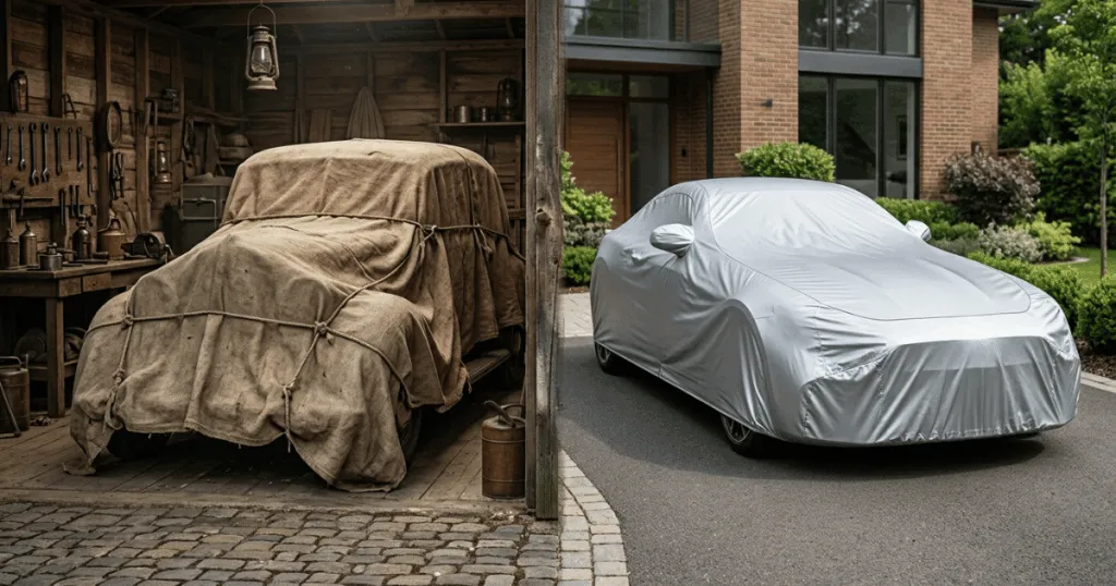 history of car covers