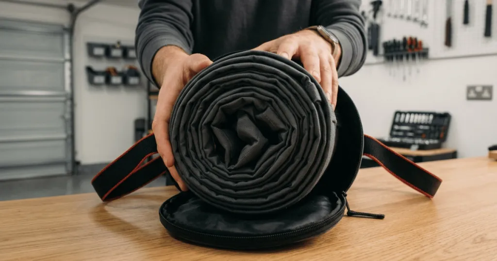 how to store a car cover?