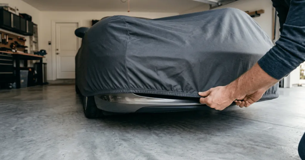 one person car cover installation