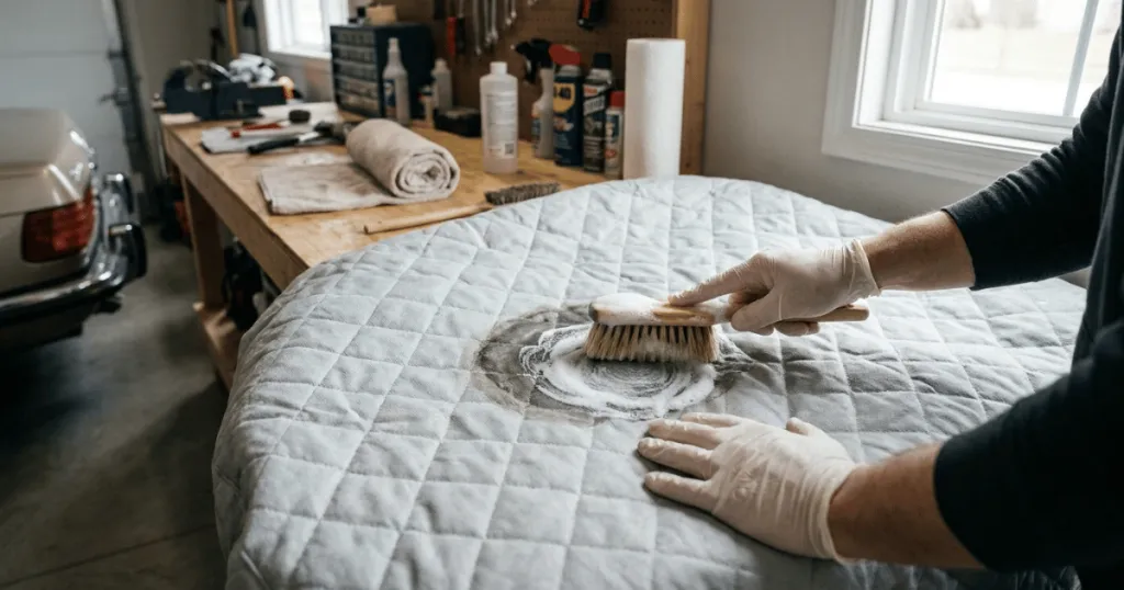remove stains from car cover