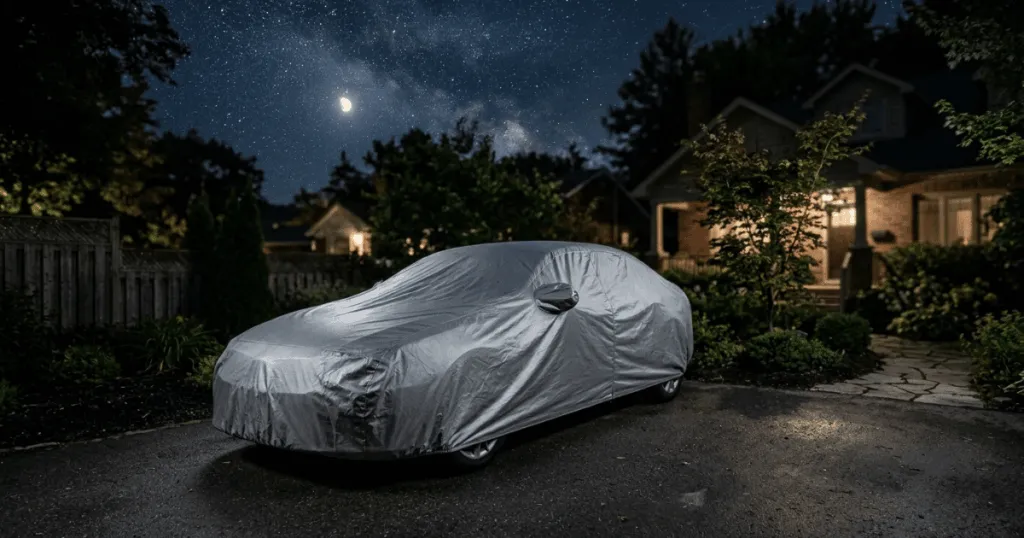 why use cover your car at night?